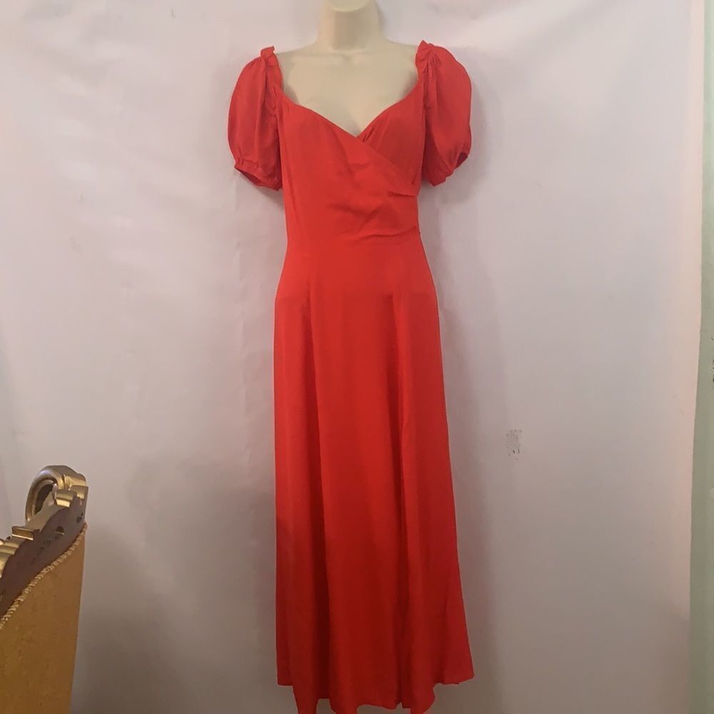 REFORMATION RED DRESS SIZE 0‎ - Picture 2 of 11